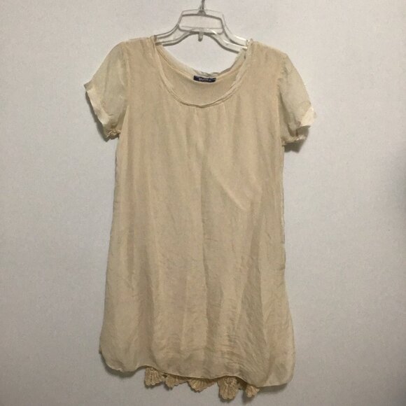 GIULIA Silk Tunic Dress with Lace Detailing Size XS - Picture 4 of 14